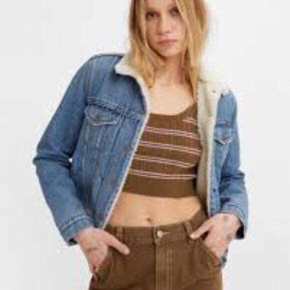 Levis Original Sherpa Trucker Jacket L - Picture 4 of 7